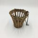 Suspended rattan basket duo