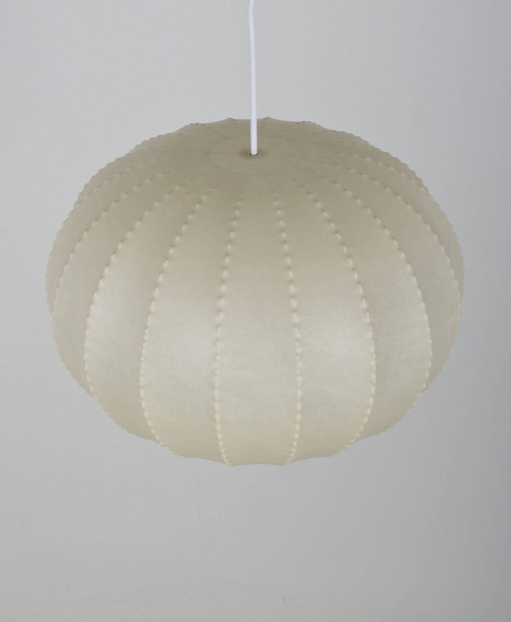 Vintage cocoon pendant lamp by Goldkant Leuchten, 1960s