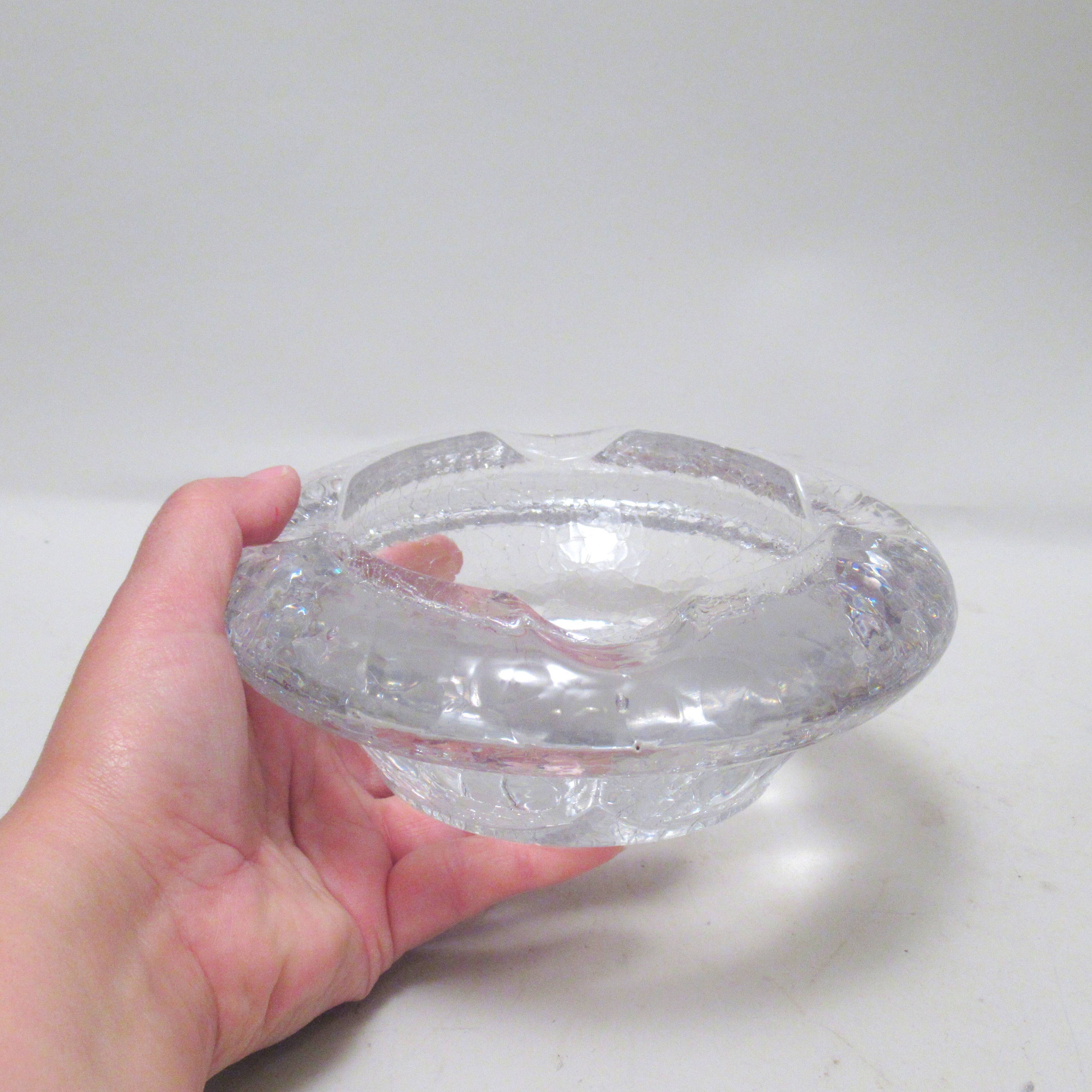 Cendrier en verre Années 70