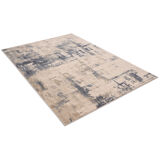 2.4x3.4 m Blue and beige wool rug