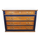 Commode en chêne et marbre gris, France XIXème