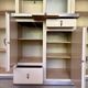Vintage 1950s painted wooden sideboard – display cabinet, drawers and shelves –