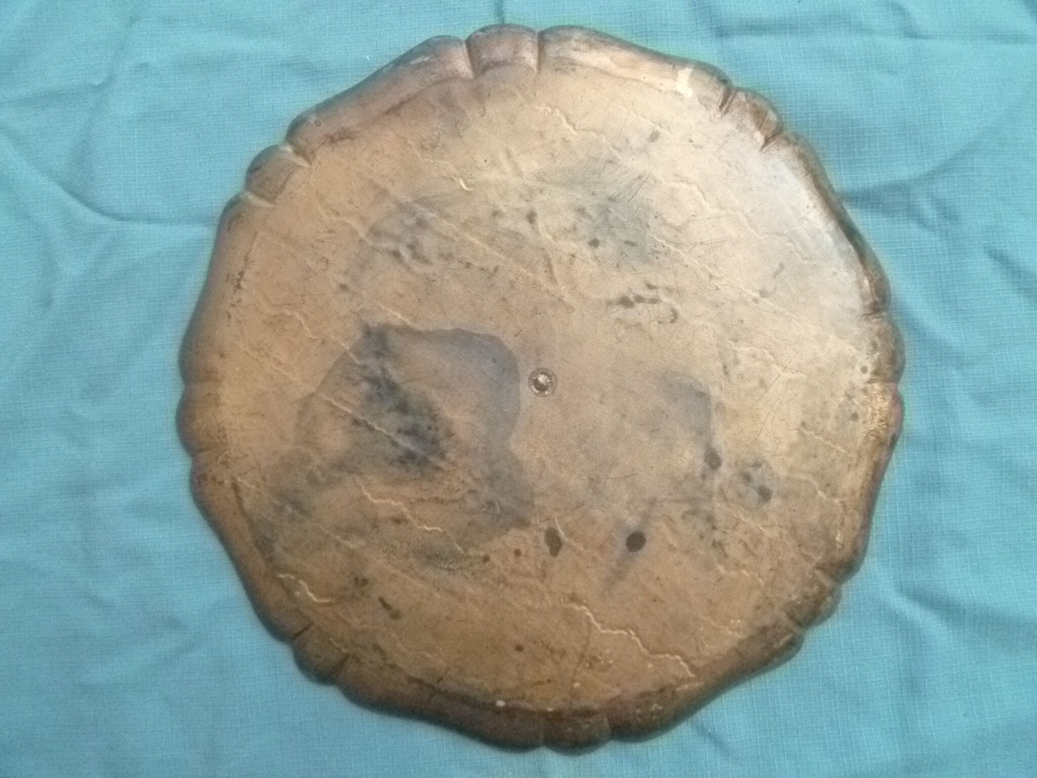 Florentine tray in painted wood, vintage