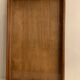 Old wooden and glass tray