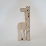 Paperweight giraffe statuette - travertine - Fratelli Mannelli - made in Italy - vintage.
