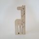 Paperweight giraffe statuette - travertine - Fratelli Mannelli - made in Italy - vintage.