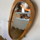 Miroir ovale en bois 118 x 42 cm