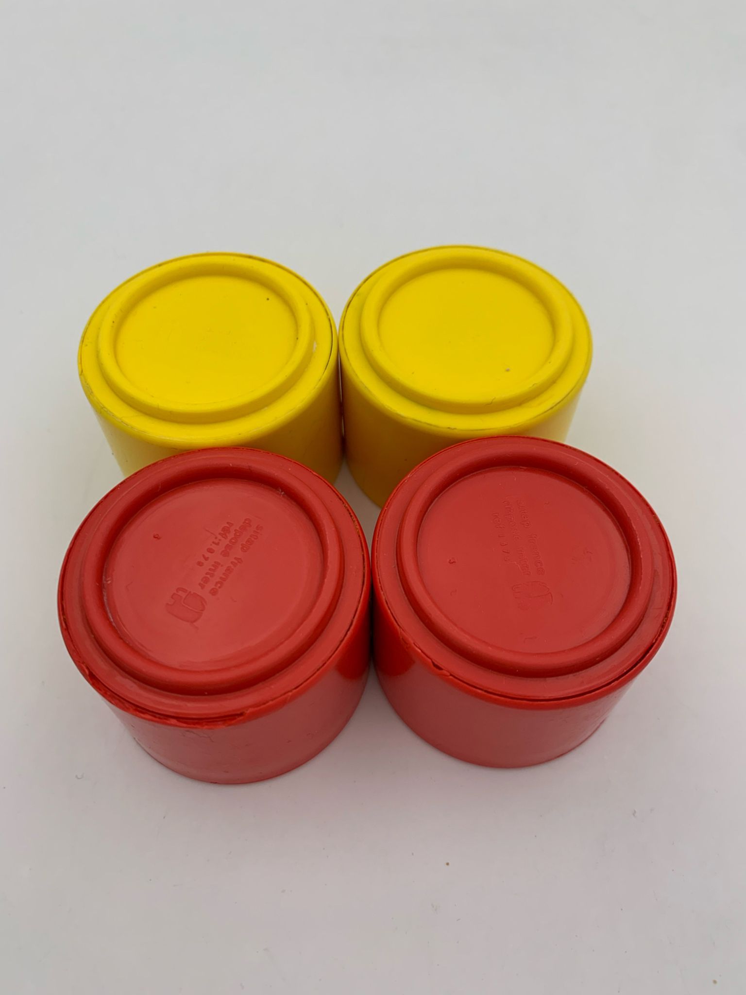 4 vintage egg cups, Sitap France, 1970s