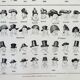 Old engraving 1898, Old hat, headdress, costume • Lithograph, Original plate