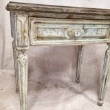 Pair of bedside tables with florentine patina