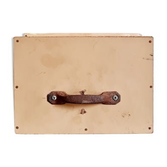 Old wooden box with removable lockers