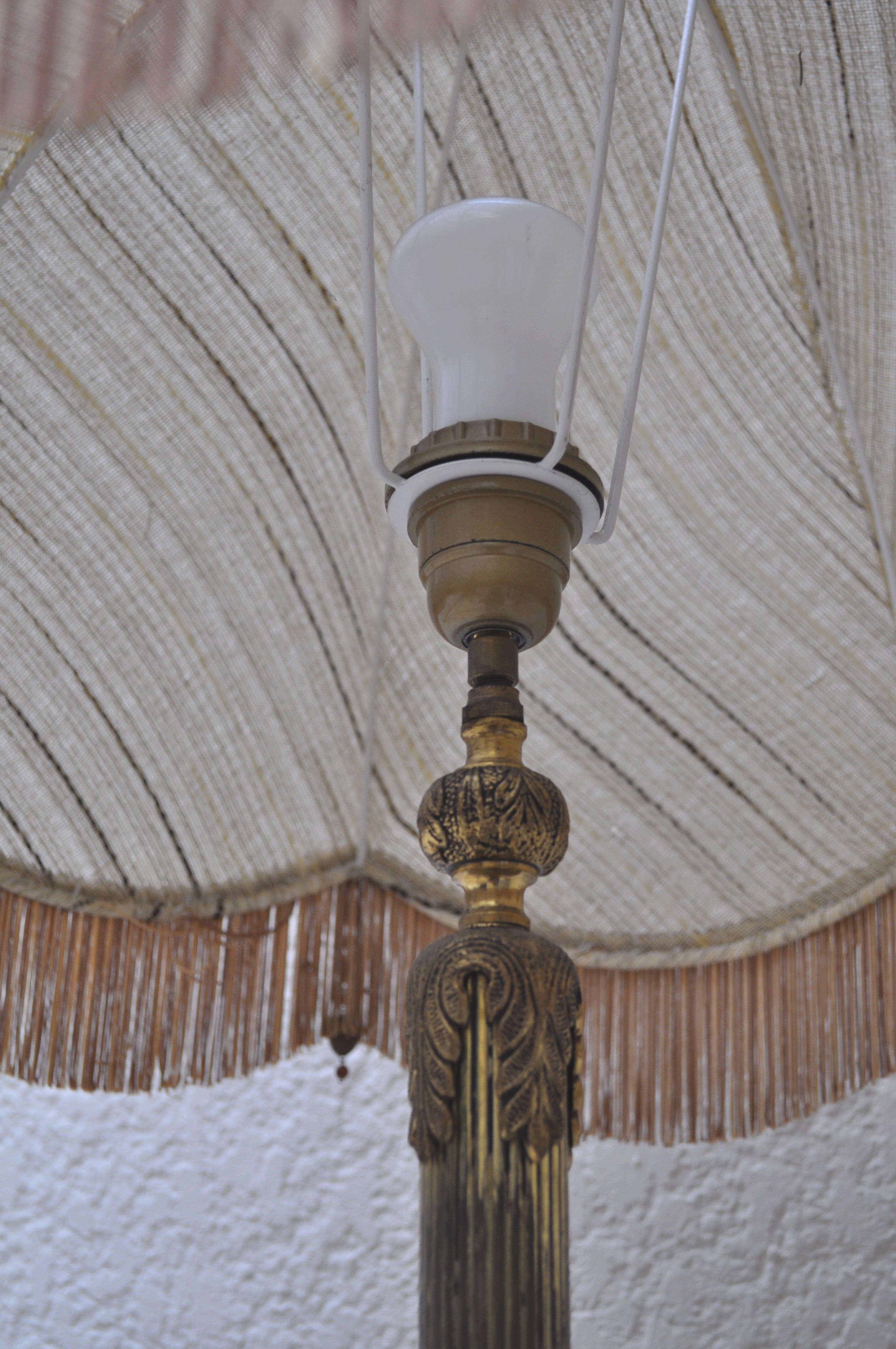 Floorlamp in brass 50s