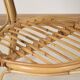 Old round rattan table, vintage from the 70s - 80s. Small table, or side table.