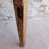 Farmhouse table in raw wood