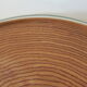 1950s wooden circular flat bowl plate pink beech