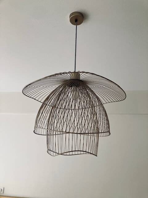 Suspension butterfly champagne