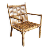 Vintage rattan armchair 1960
