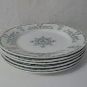 6 assiettes plates compiegne terre de fer