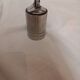 Chrome steel table lighter, vintage 1970s