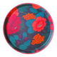 Plateau fleuri en fibre de verre 70s