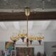 Vintage pendant light, Oberglass Austria glass pendant light, Murano style