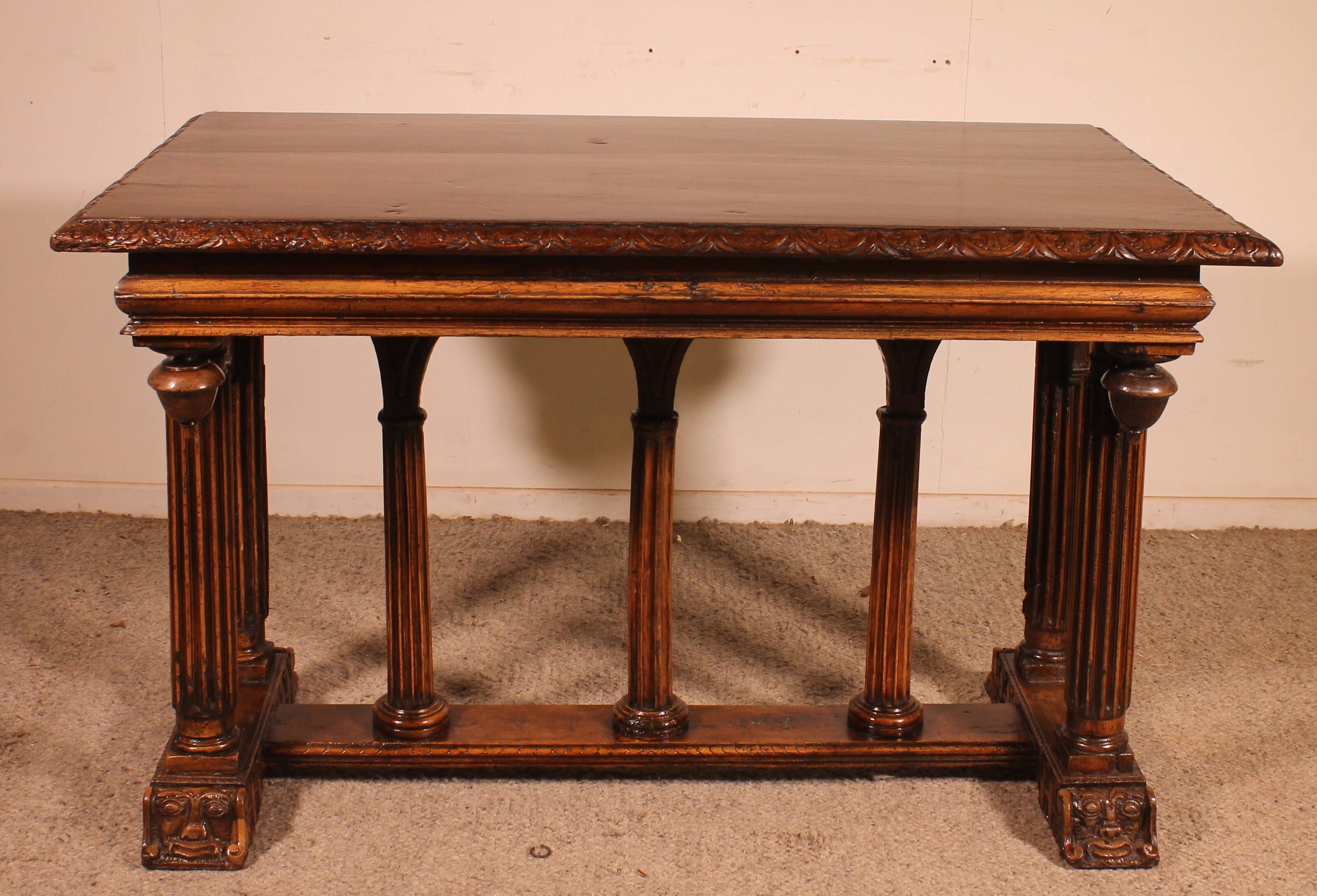 Renaissance Period Walnut Table - 16th Century