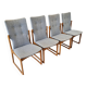Set of 4 vintage solid wood chairs - Vamdrup 1960