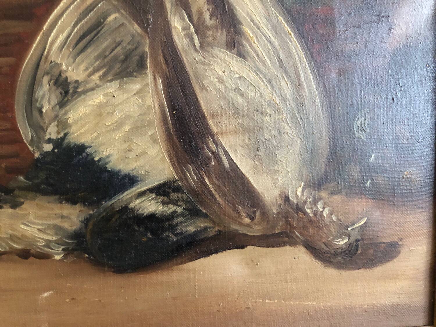 Still life painting with pheasant