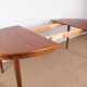 Danish oval teak dining table by Gudme Mobelfabrik 1960.