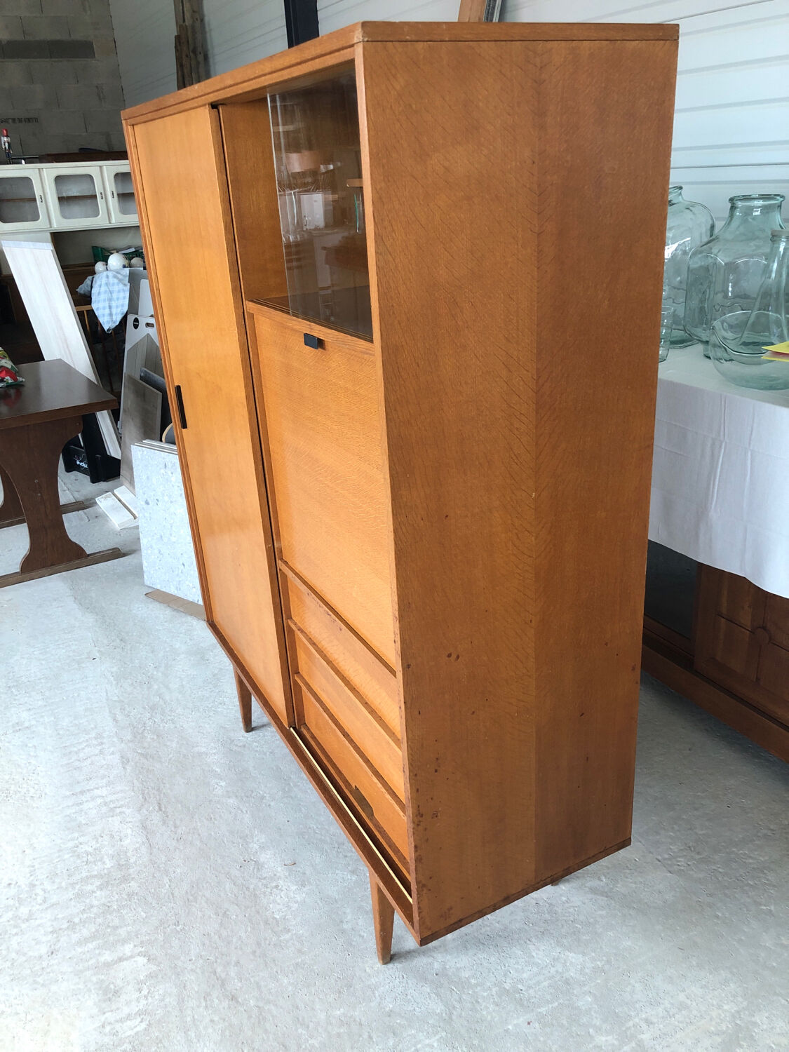 Vintage teak secretary from the 60s