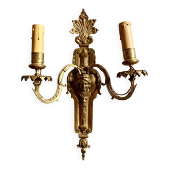 Large bronze wall light