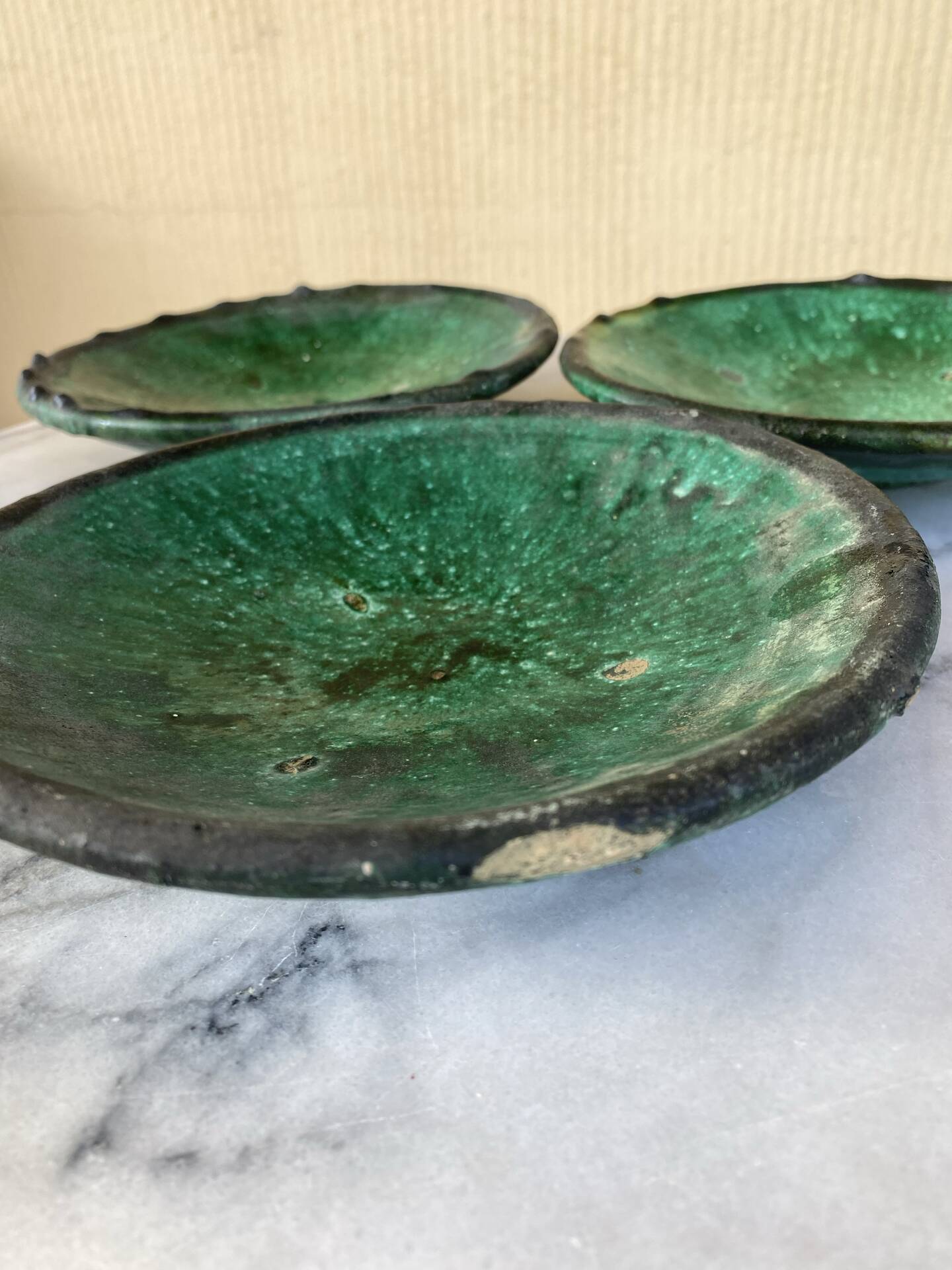 Ceramic set of cups and plates Tamegroute Morocco
