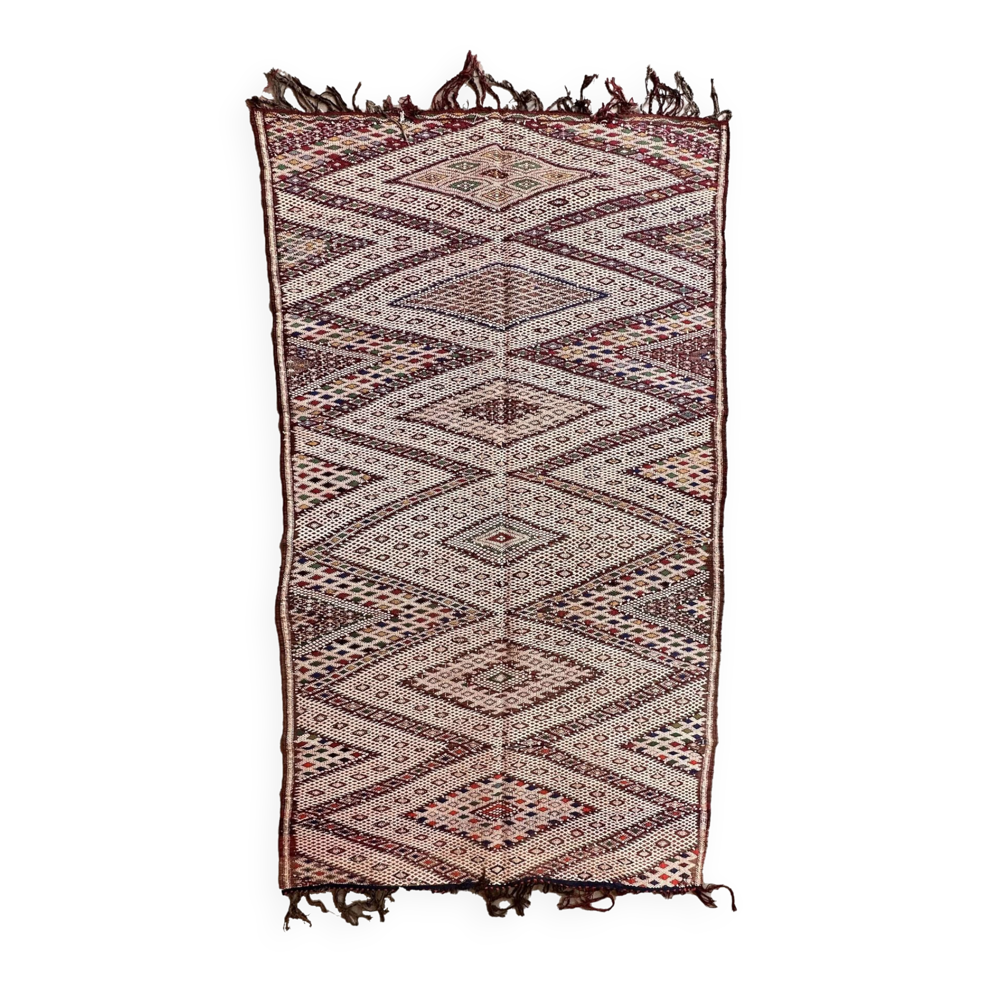 Moroccan kilim zayan rug - 247 x 143 cm