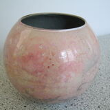Vase boule en verre laqué Jean-Noël Bouillet