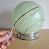 Clichy glass table lamp with golden edges