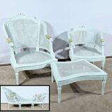 Broken Beech Duchess with Rechampi, Louis XVI style – 2nd part of the 19th century