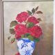 Flower bouquet painting Signed J Grundler