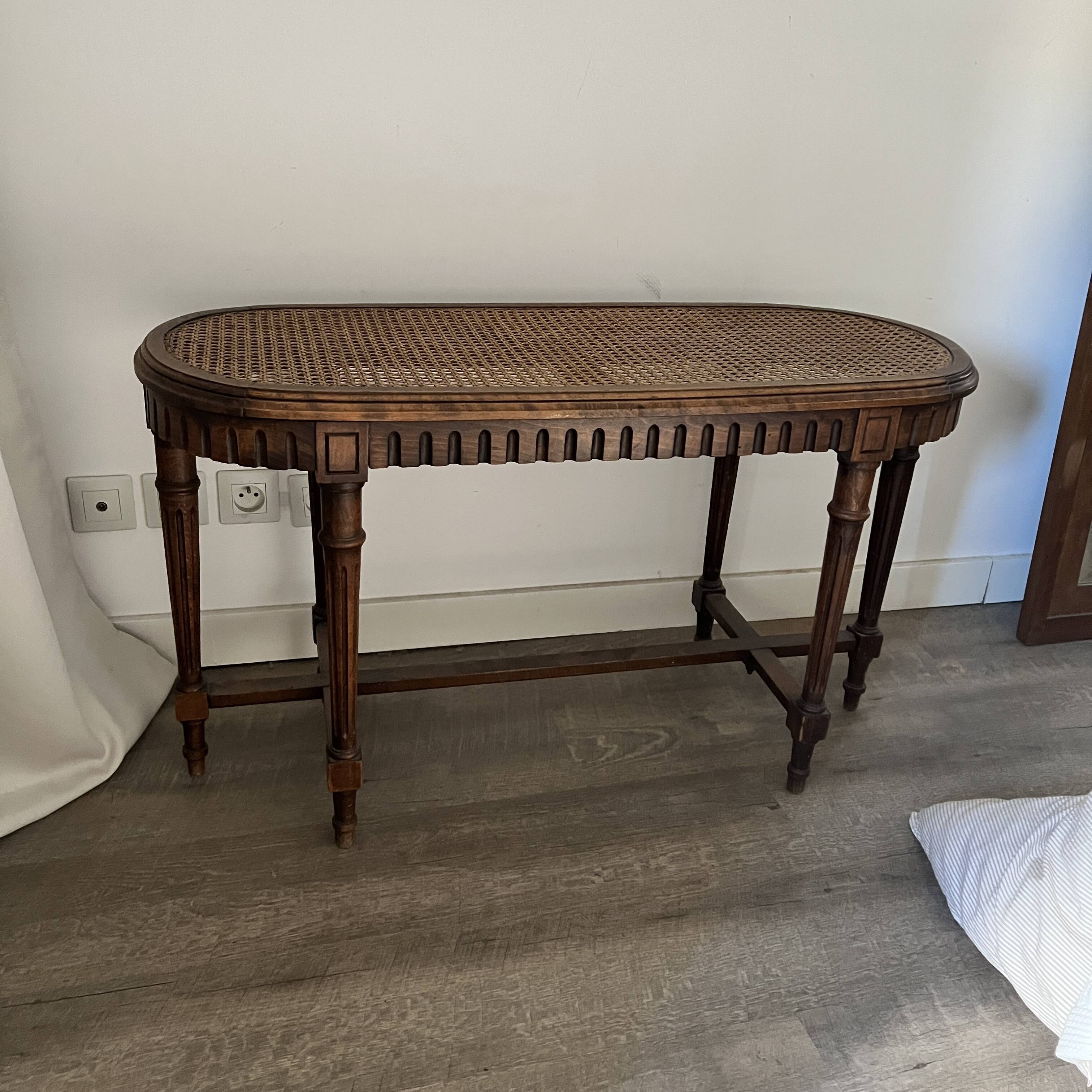 Louis XVI piano stool