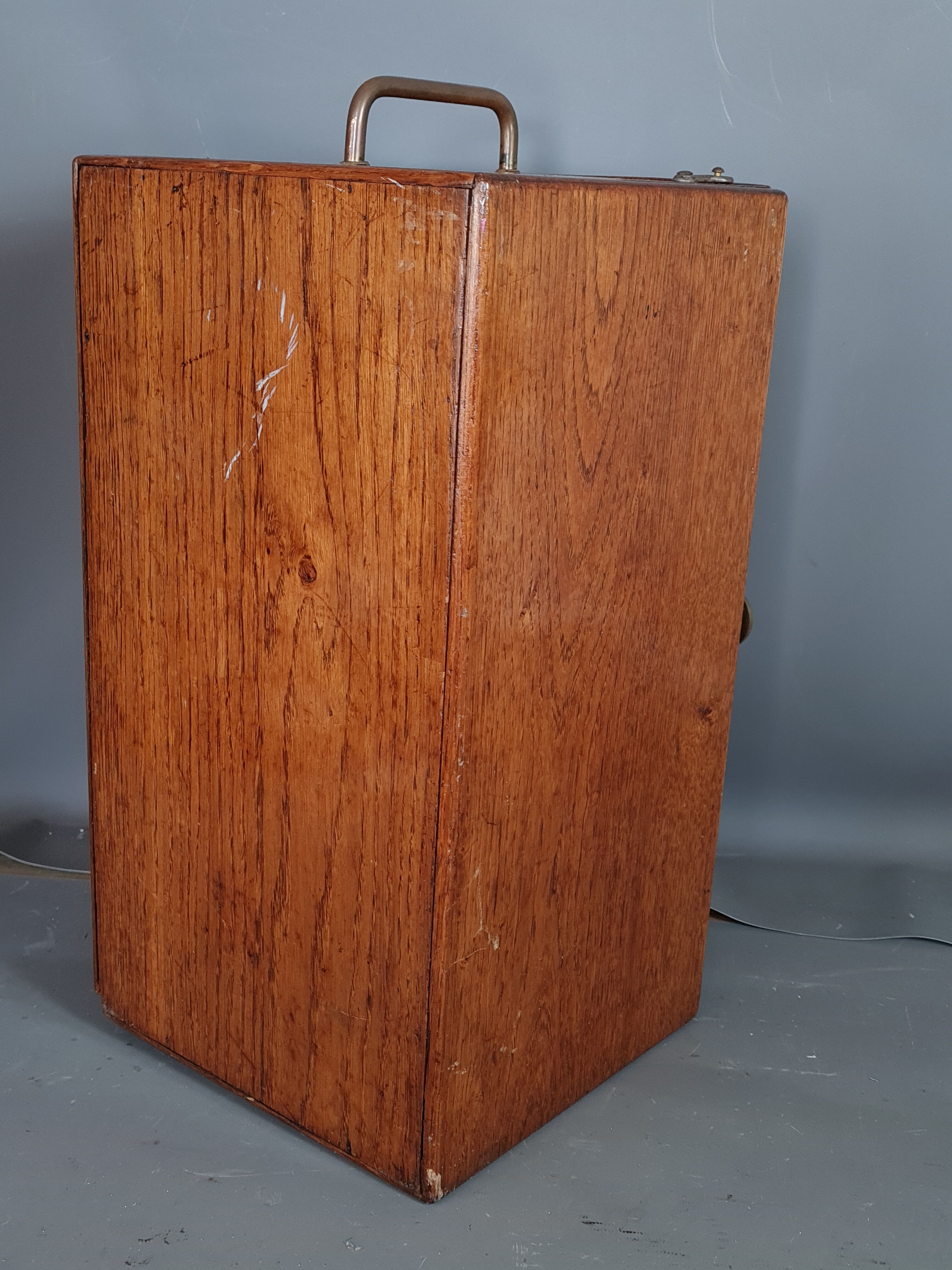Old box at the ticket machine or other storage Early twentieth century SB