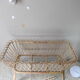 Cradle in rattan and wicker vintage