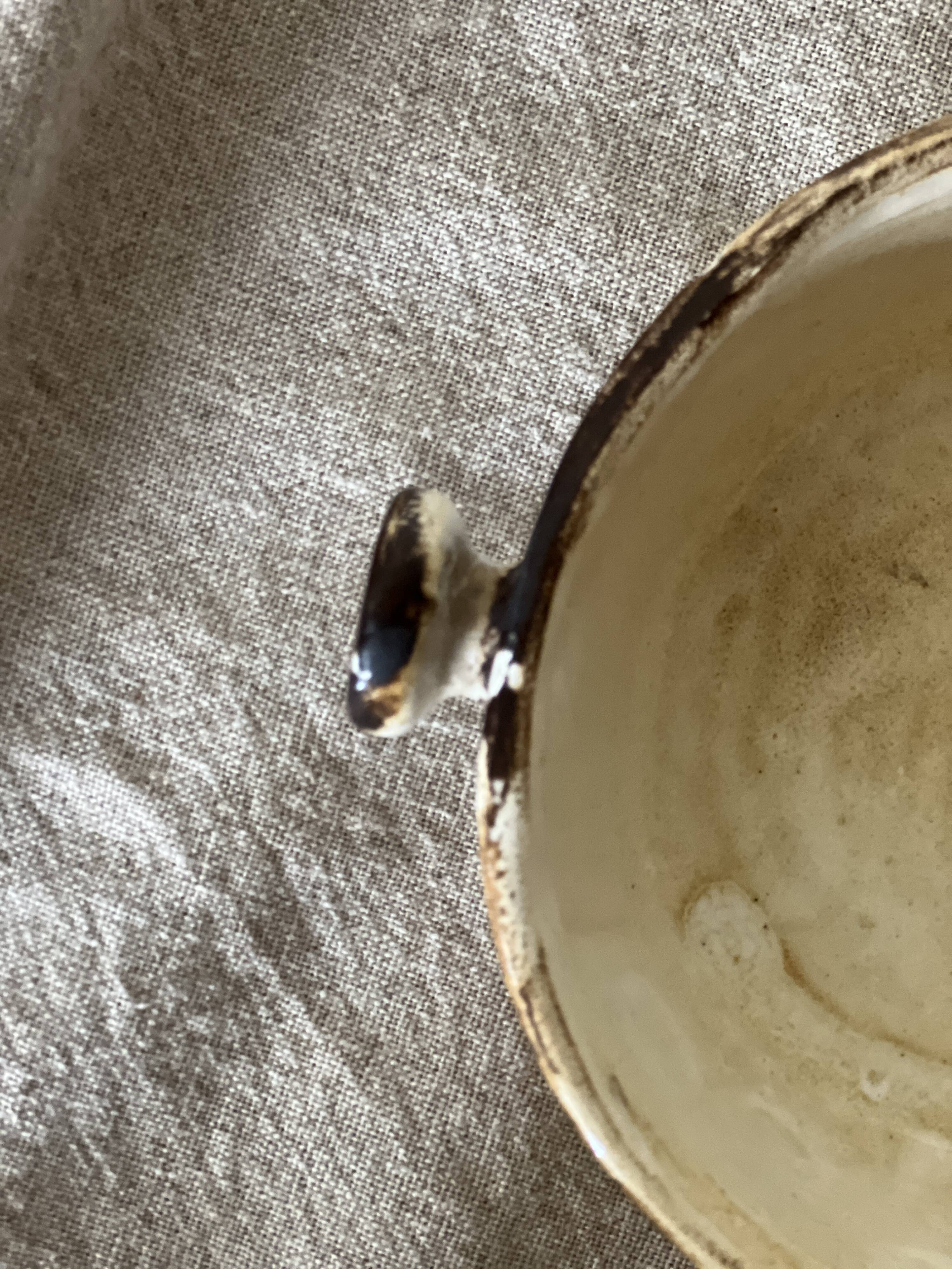 Ceramic bowl (stoneware), Vallauris 1950