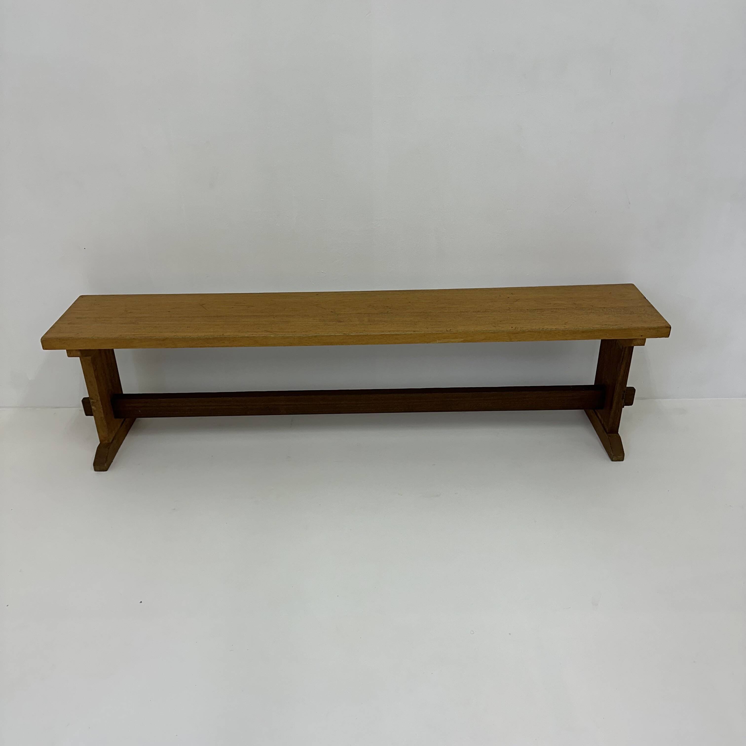 Vintage wooden school bench , 1970’s