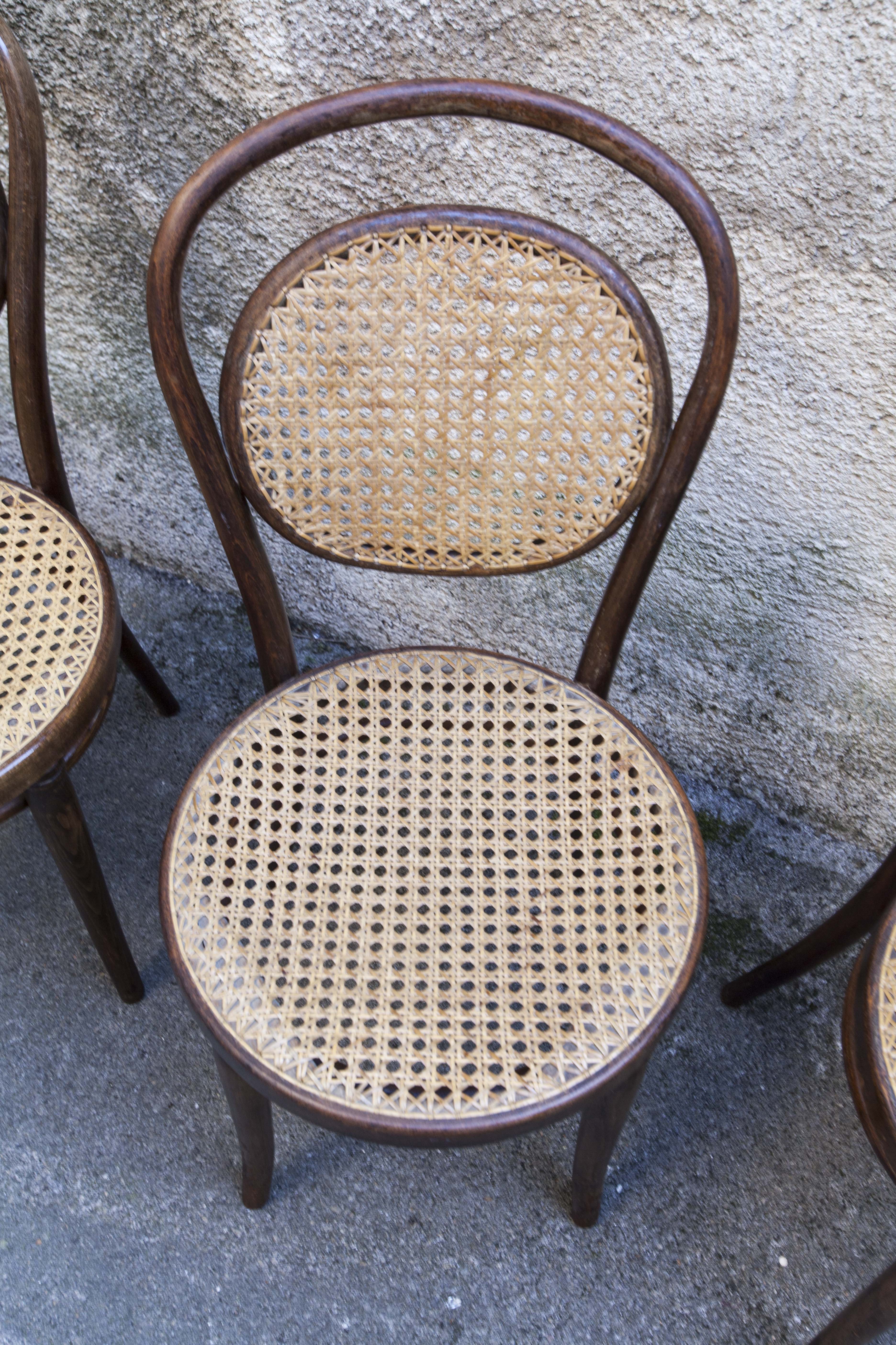4 chairs Thonet n ° 11 MPA Radomsko