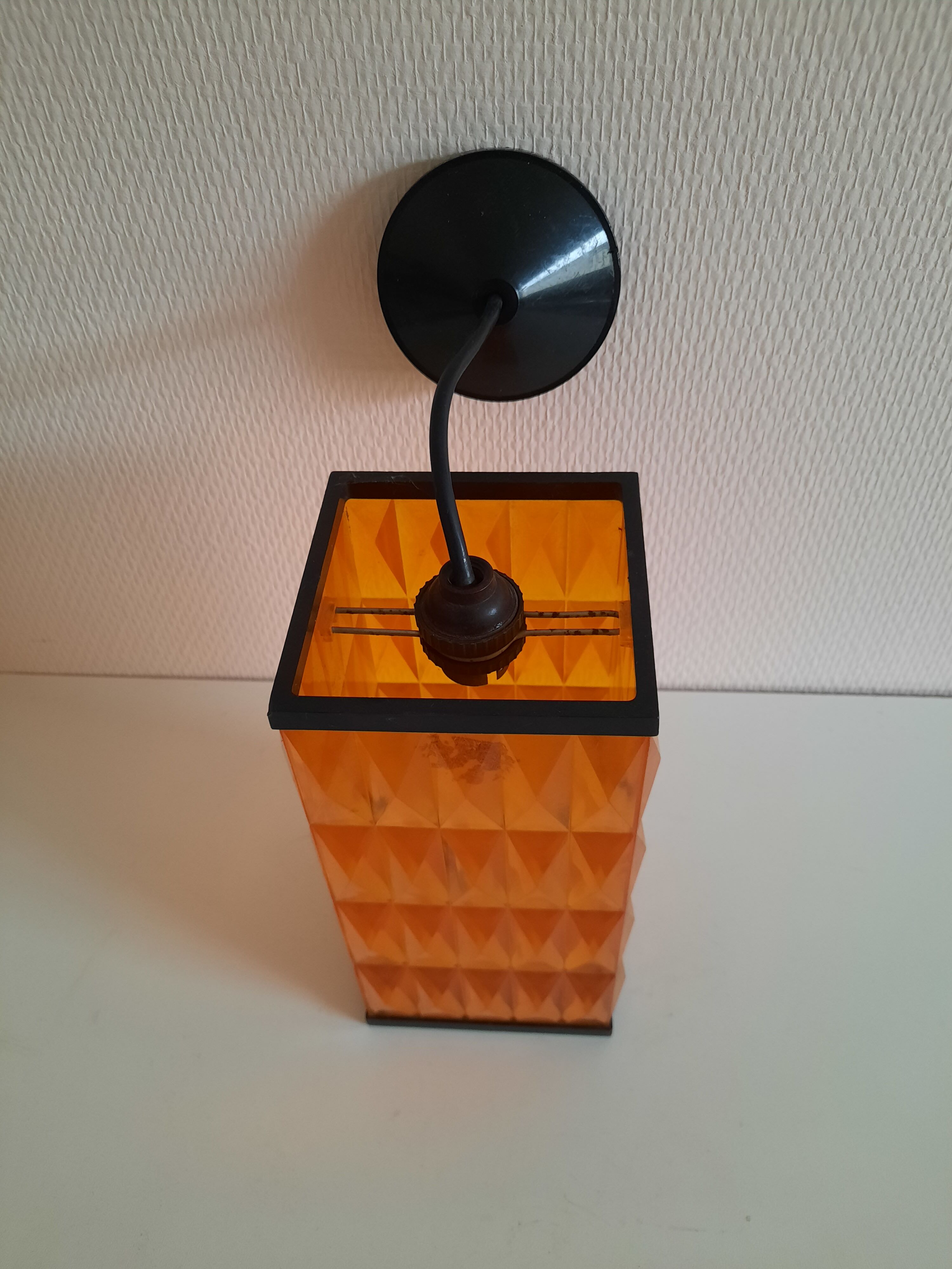 Vintage orange hanging 70s