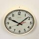 Vintage Beige School Wall Clock from Van Doorn, 1960s