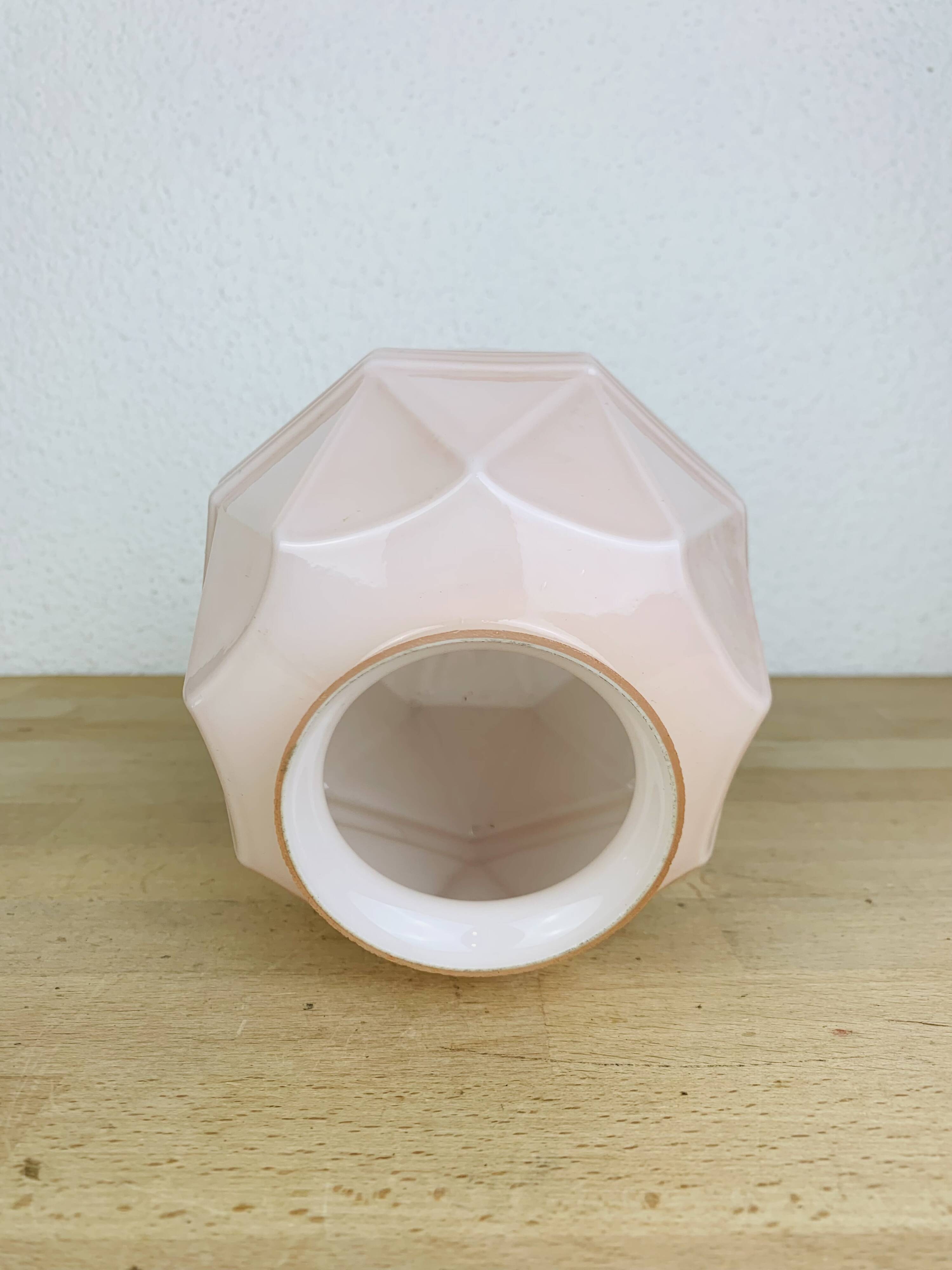 Art Deco pink opaline wall light, 1930/1940, ceiling light
