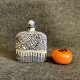 Signed porcelain flask, 20th century