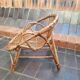 Fauteuil corbeille enfant en rotin