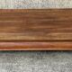 Large solid teak opium coffee table, elephant legs