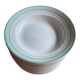 set of 20 KG Luneville soup plates, Epinay model